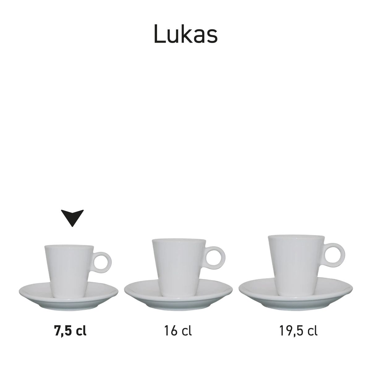 Sets van Lukas serie naast elkaar gepresenteerd als serie.