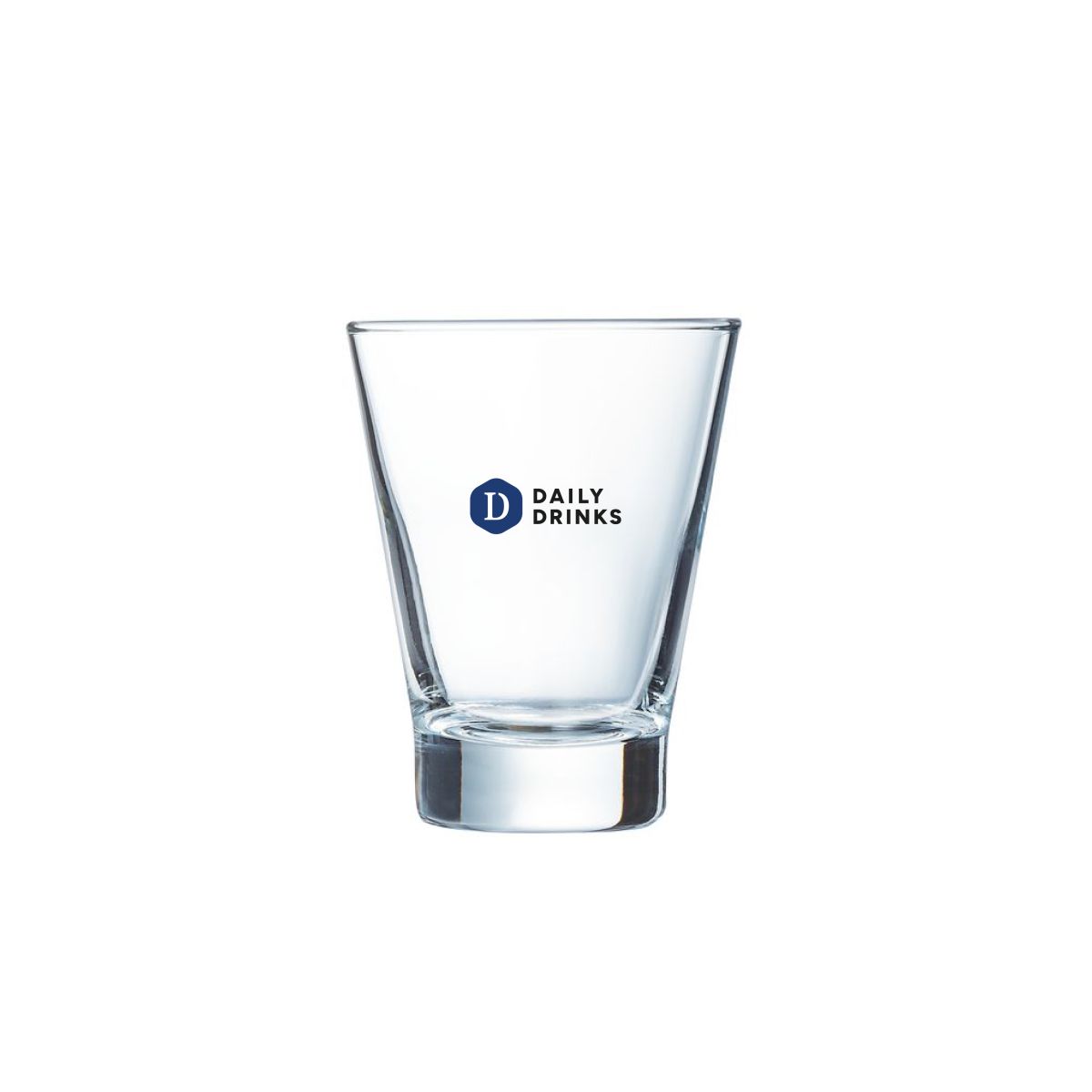 Shetland 15 cl. glas bedrukt met meerkleurig DailyDrinks-logo op de voorzijde.