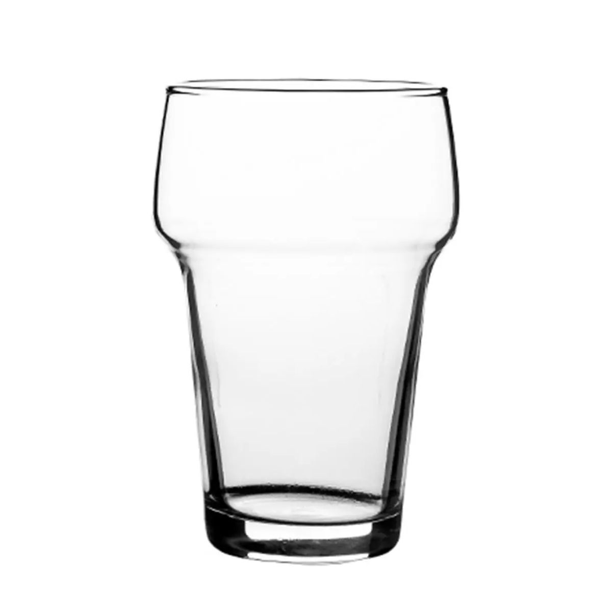 Stapelglas Groot 28 cl. recht van voren, met cilindrische vorm en stapelbare onderzijde.