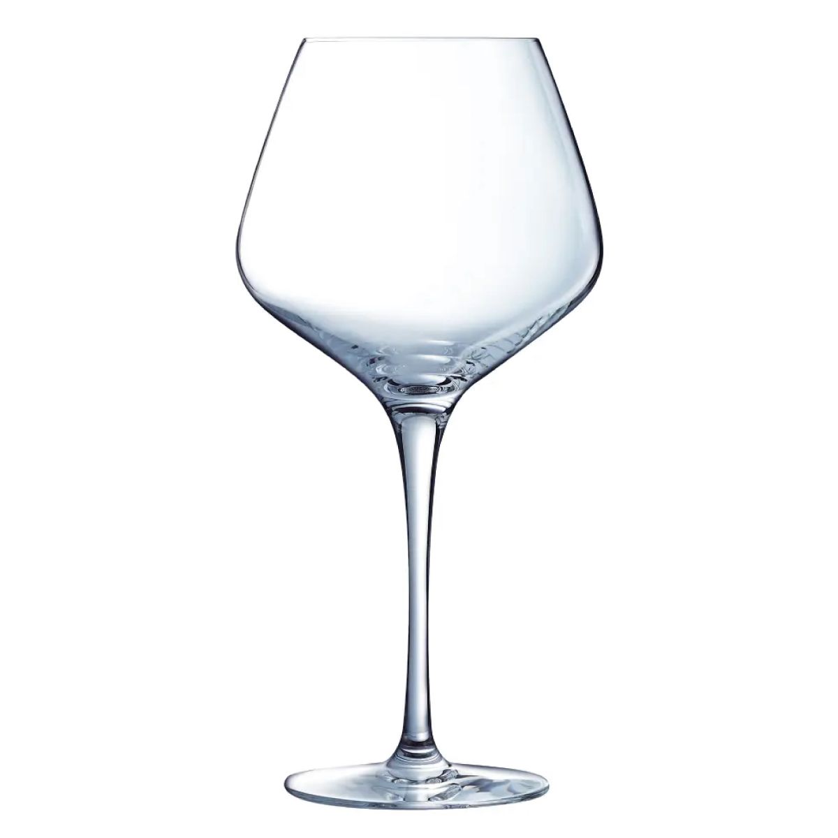 Frontale weergave van het Sublym gin-tonicglas 60 cl in transparant glas met bolvormige kelk.