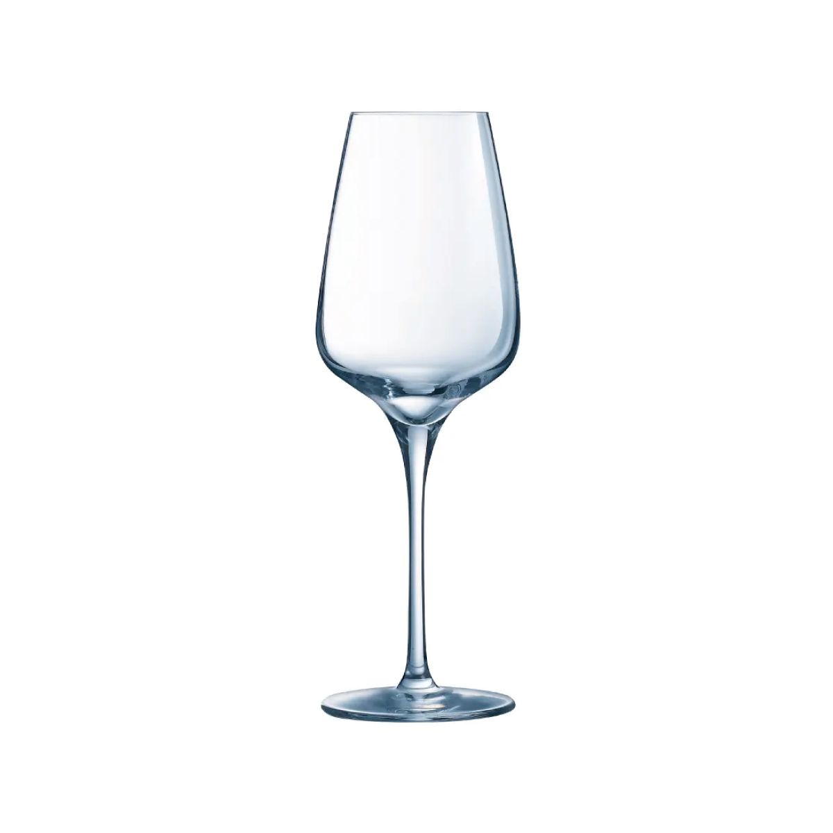 Vooraanzicht van het Sublym wijnglas 25 cl. vervaardigd uit helder transparant glas.
